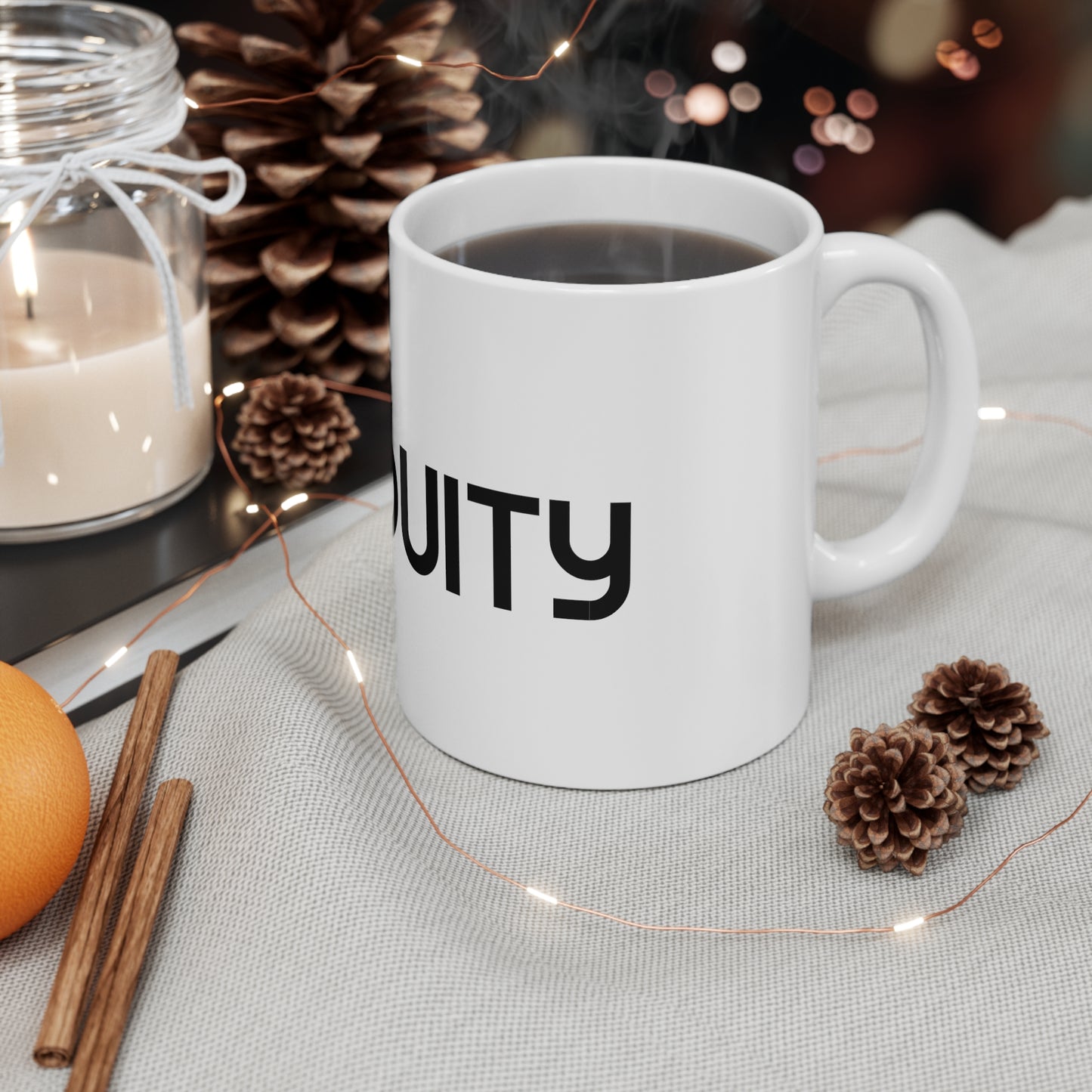 Ubiquity Brand Logo - White Mug 11oz