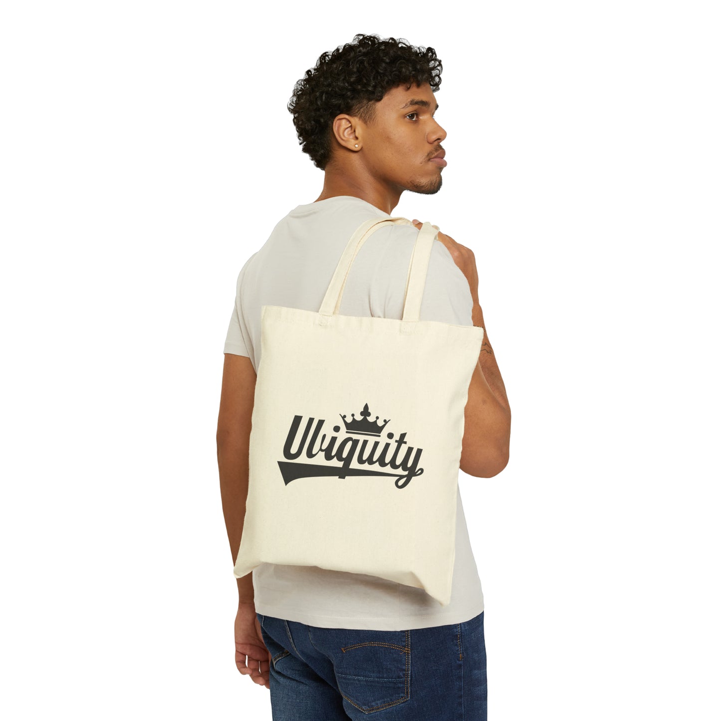 Crown Logo Canvas Tote Bag