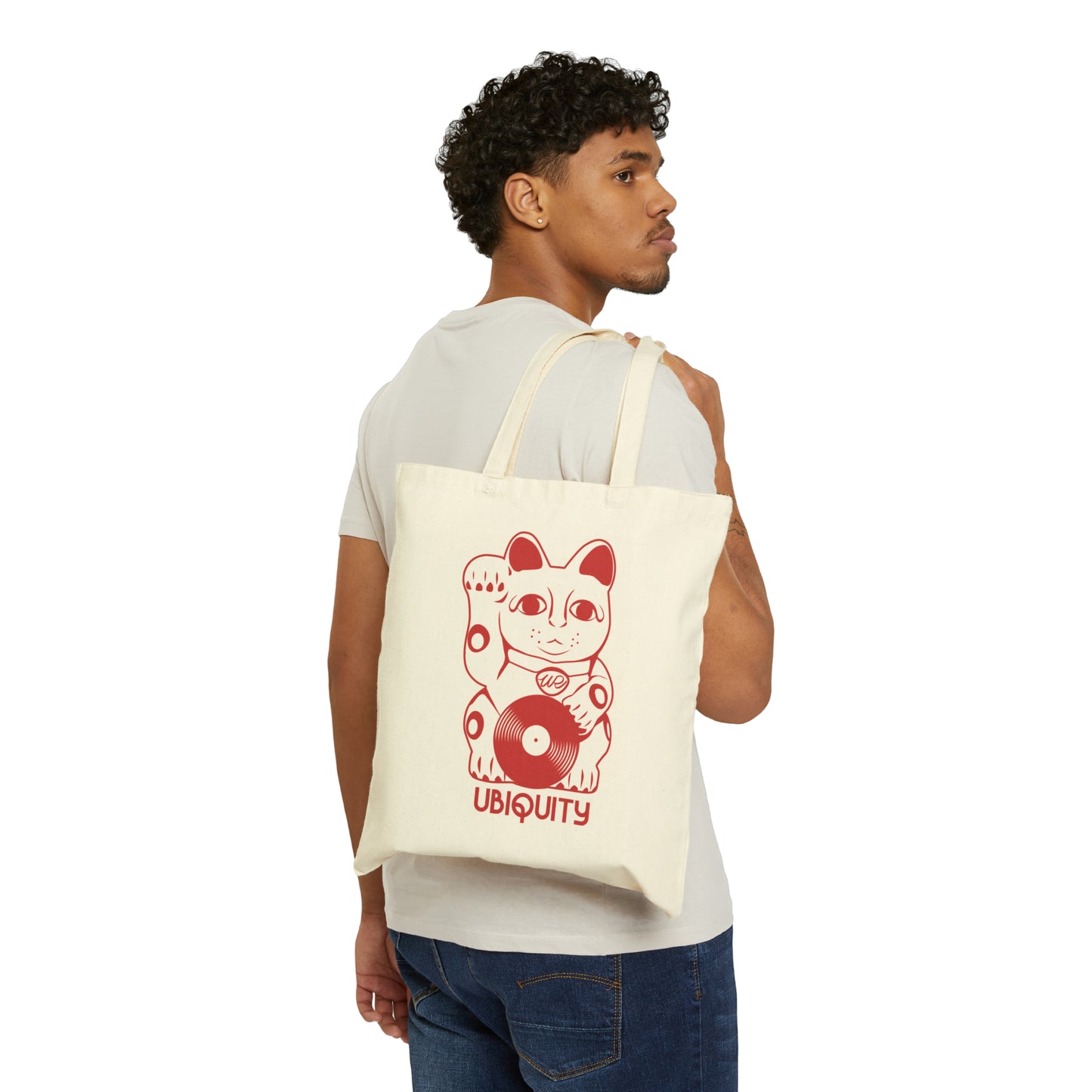 Cool Cat Logo Canvas Tote Bag