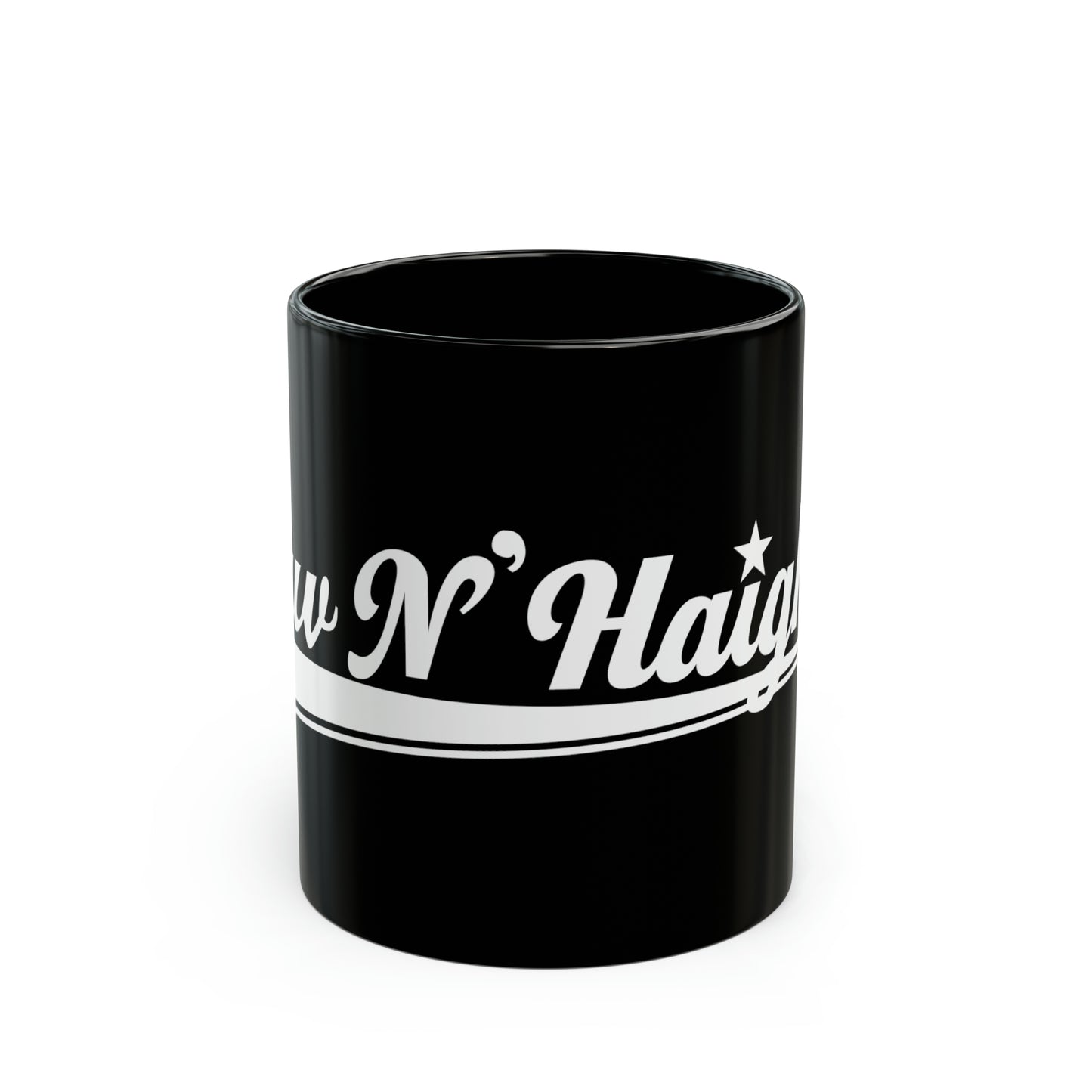 Luv N'Haight White Logo - Black Mug (11oz)