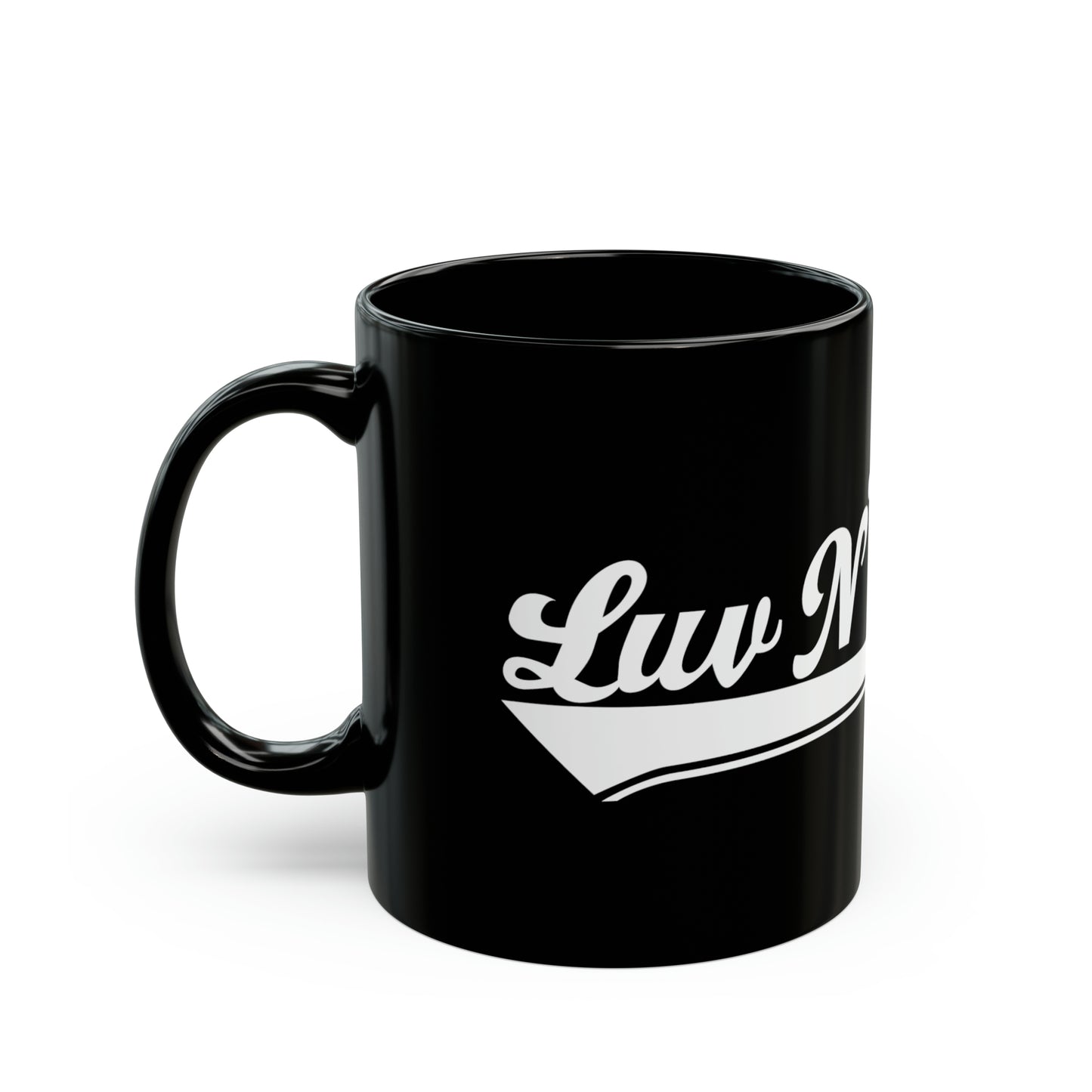 Luv N'Haight White Logo - Black Mug (11oz)