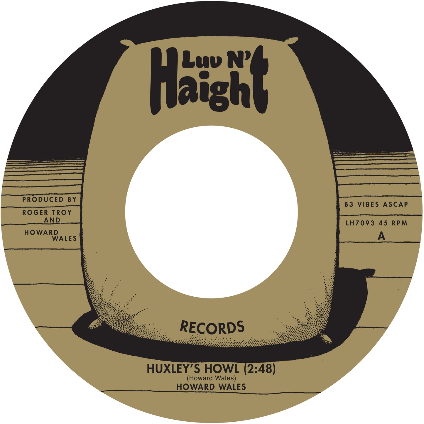 Howard Wales "Huxley's Howl b/w My Blues" 7 Inch