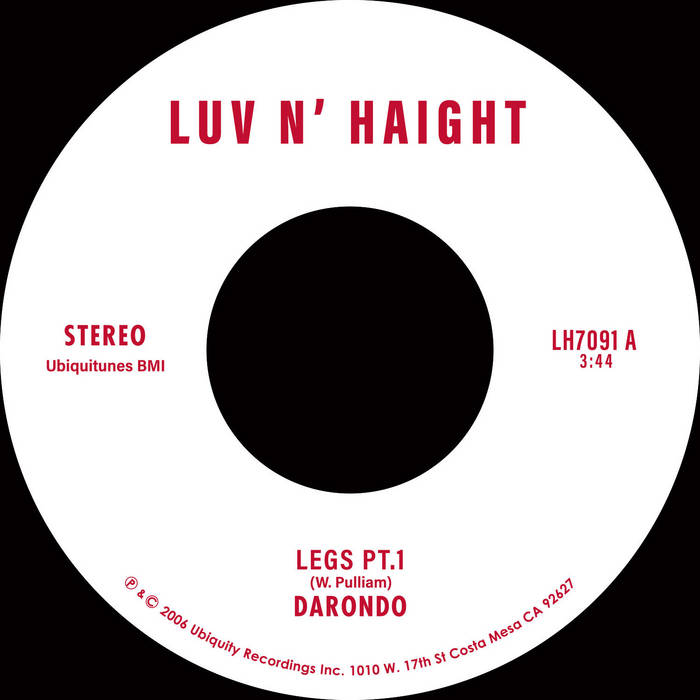 Darondo "Legs Pt.1 b/w Let My People Go" 7 Inch