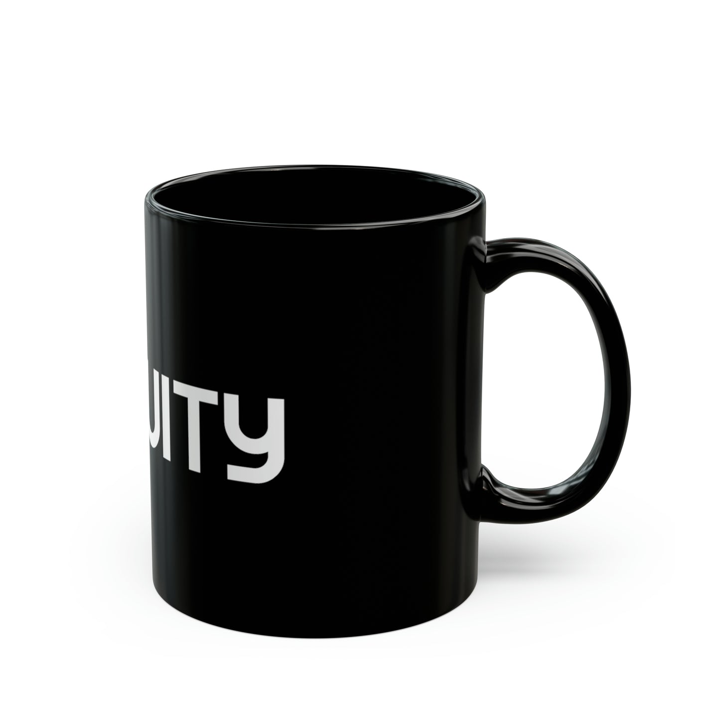 Ubiquity Brand Logo - Black Mug (11oz)