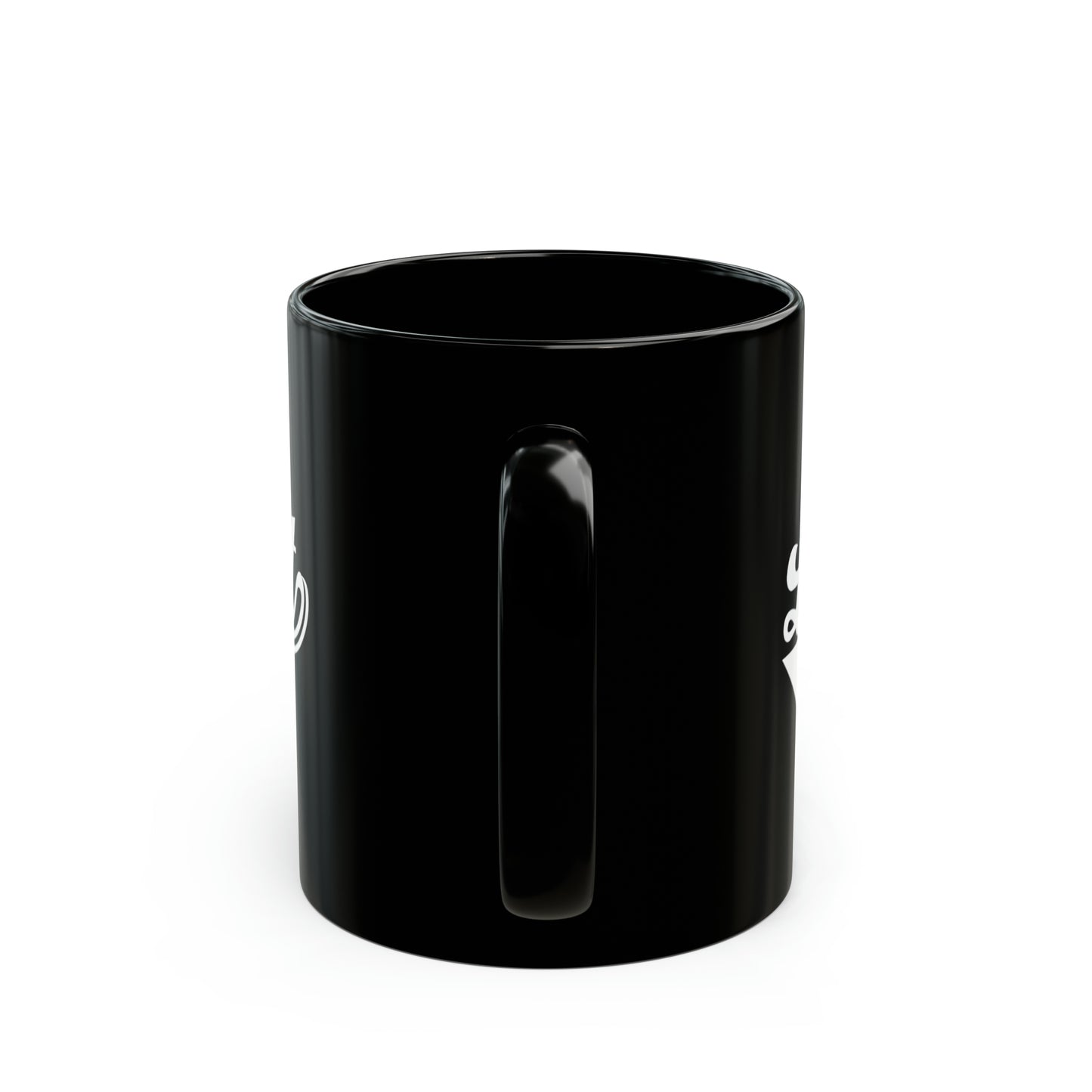 Luv N'Haight White Logo - Black Mug (11oz)