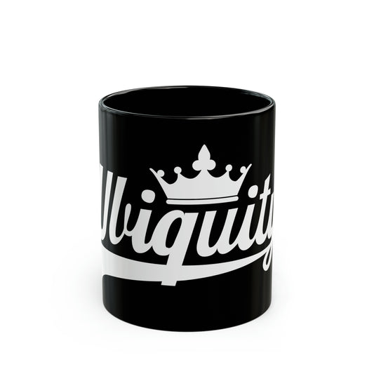 Crown Logo Wht - Black Mug (11oz)