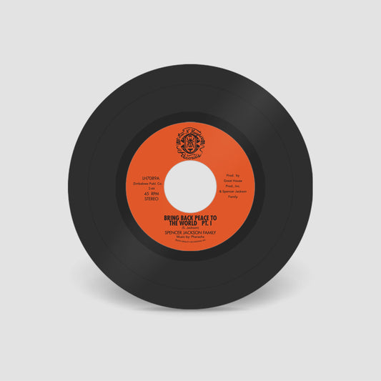 Spencer Jackson And The Pharaohs "Bring Back Peace To The World" 7 Inch