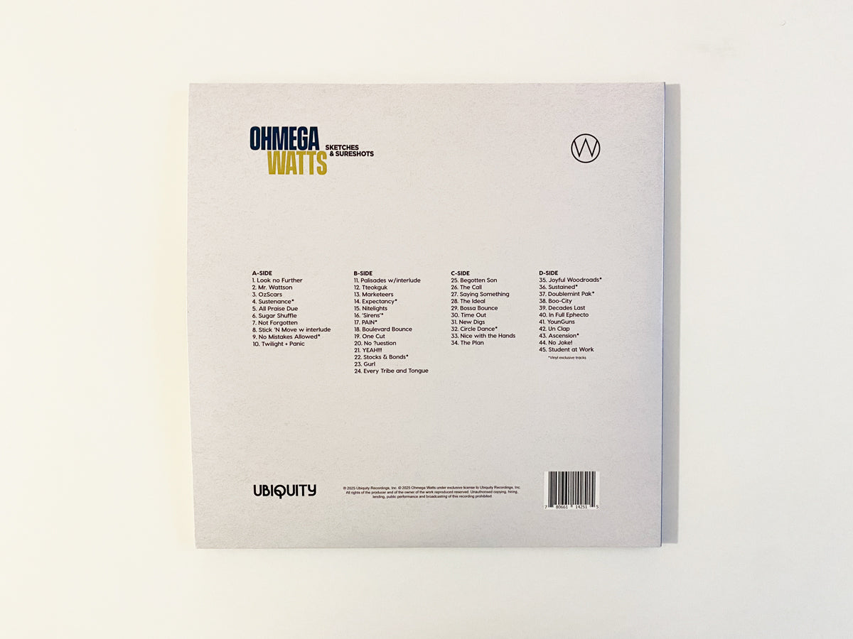 Ohmega Watts "Sketches & Sureshots" Double LP