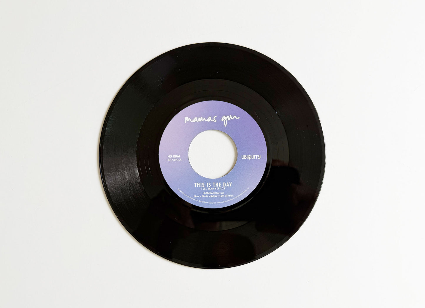 Mamas Gun "This Is The Day (Full Band Version) b/w Strangers On A Street" 7 Inch