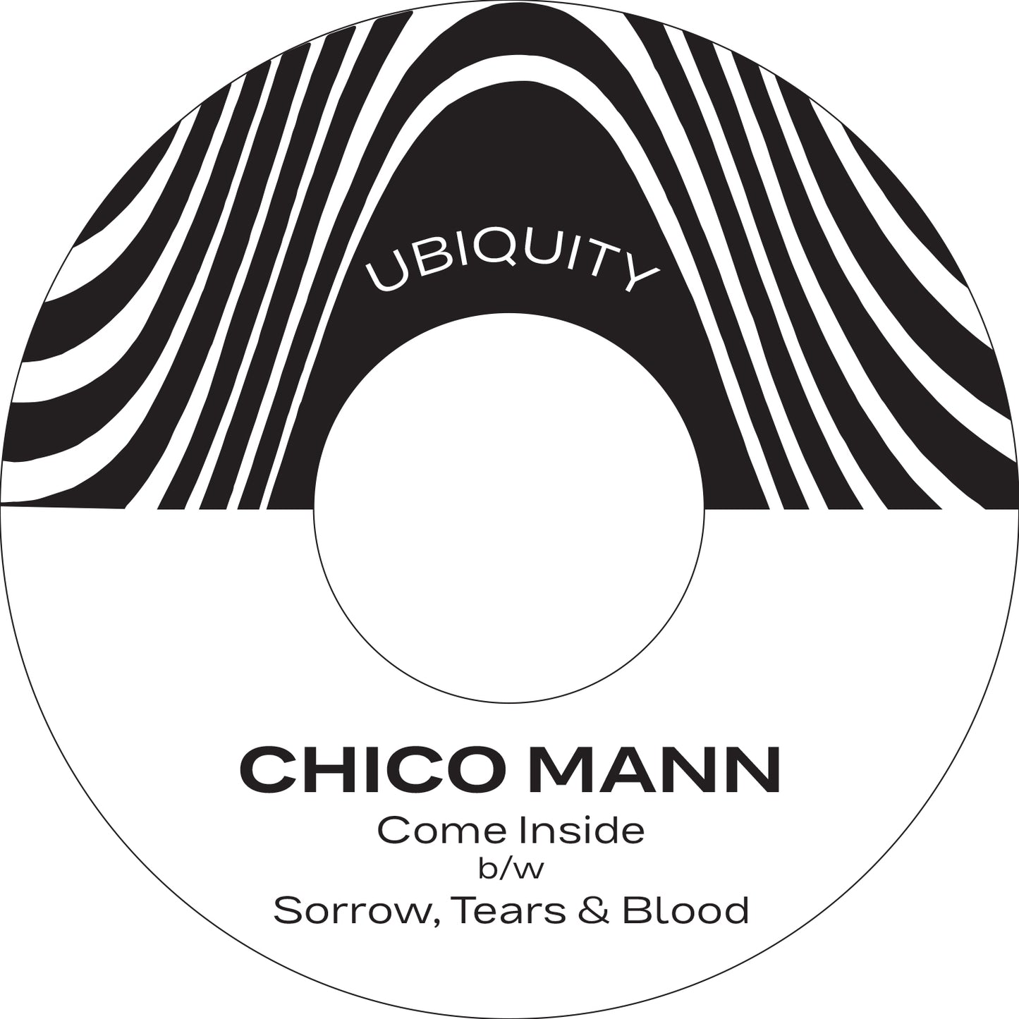 Chico Mann "Come Inside b/w Sorrow Tears & Blood" 7 Inch