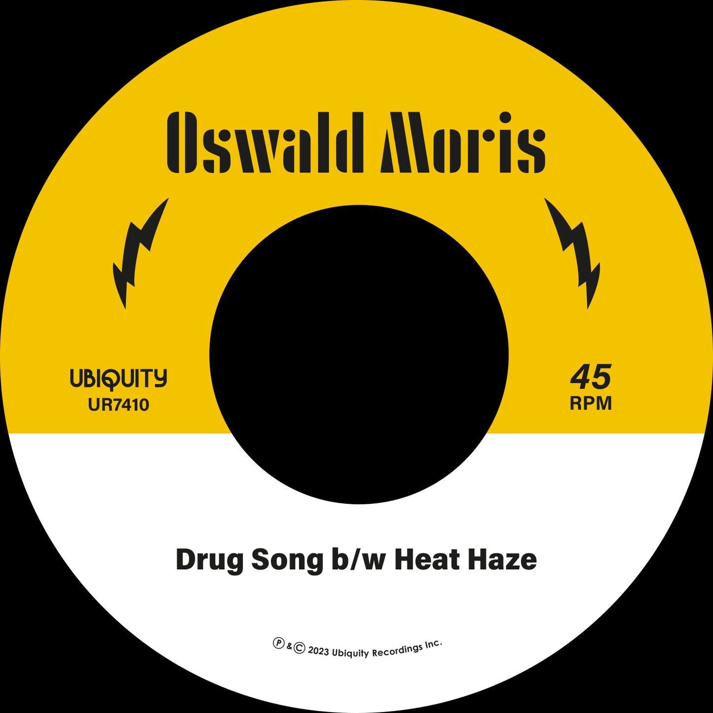 Oswald Morris "Drug Song b/w Heat Haze" 7 Inch