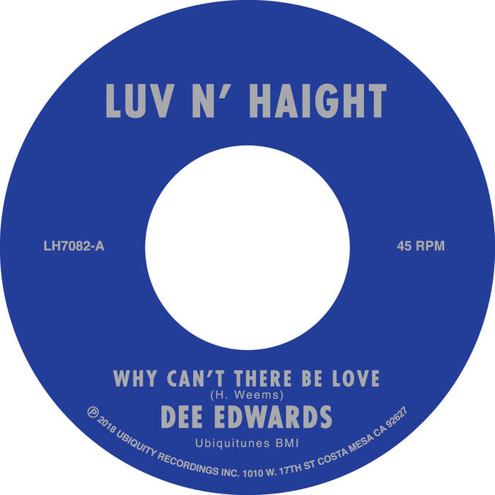 Dee Edwards "Why Can't There Be Love b/w I Can Deal With That" 7 Inch